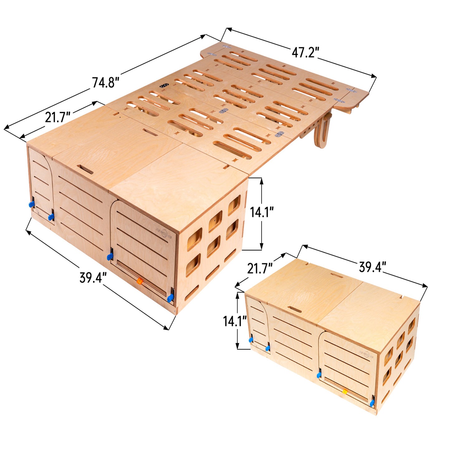 XK Overland Kitchen Box WD1000 All-in-One Camping w. Cooking, Sleeping,Truck Fit