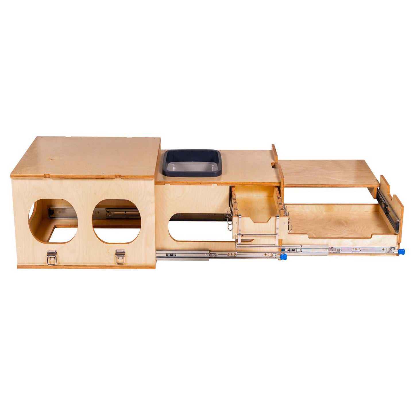 XK Overland Kitchen Box WD711 All-in-One Camping with Washing, Chopping, Cooking
