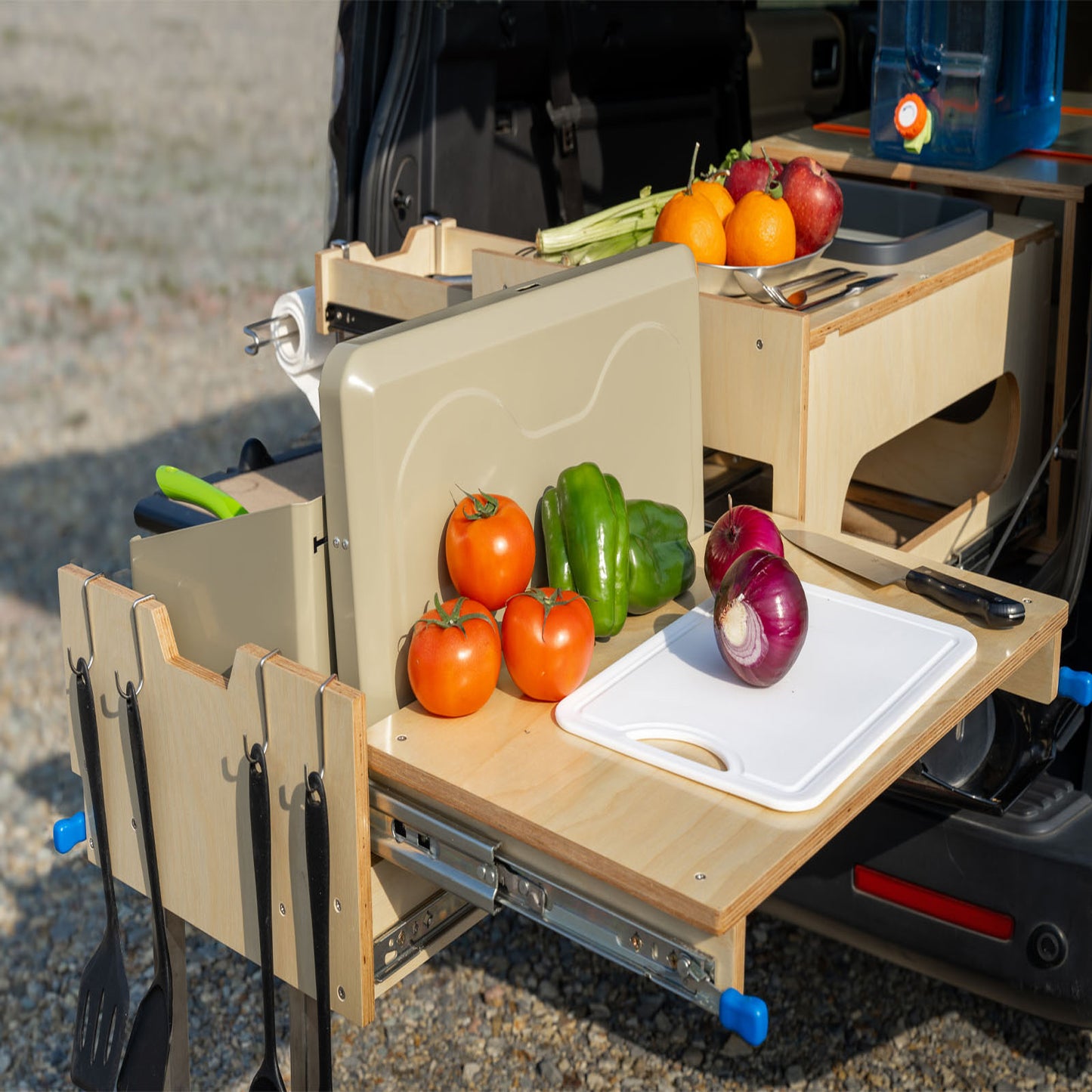 XK Overland Kitchen Box WD711 All-in-One Camping with Washing, Chopping, Cooking