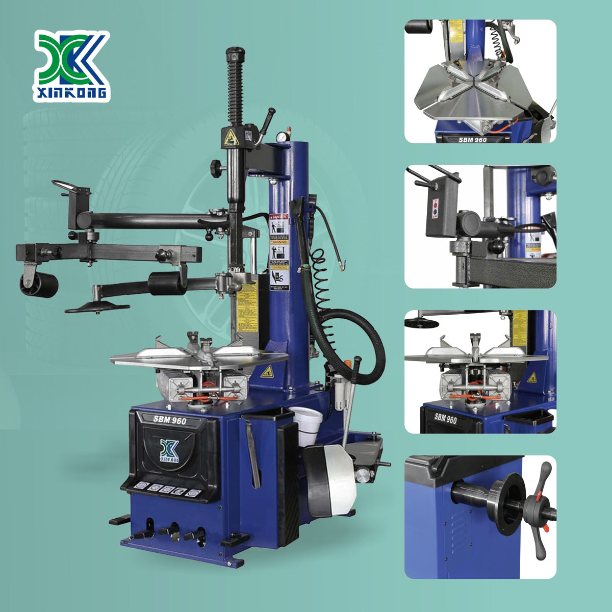 XK 960 690 Automatic Tire Changer Wheel Balancer Machine Combo Tire Repair Tool