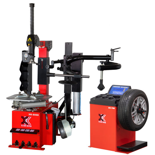 2.0 HP 806D 70D Tire Changer Machine Combo Wheel Balancer Rim Clamp 28"