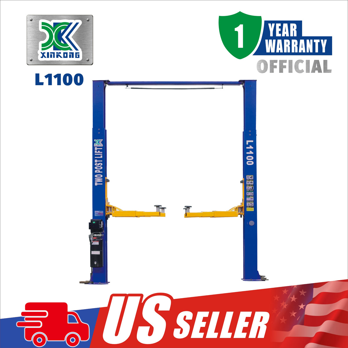 XK L1100 10,000 lbs Car Lift 2 Post overhead Car Auto Truck Hoist 220V OR 110V