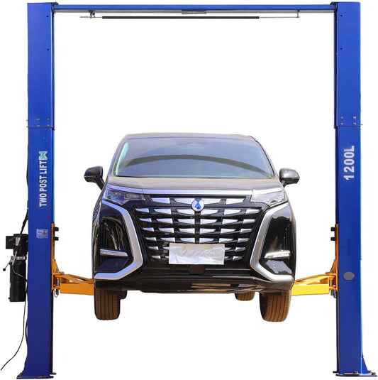 XK 1200L Heavy Duty 12000 lb Capacity Auto Two Post Floor Car Lift Hoist 220V