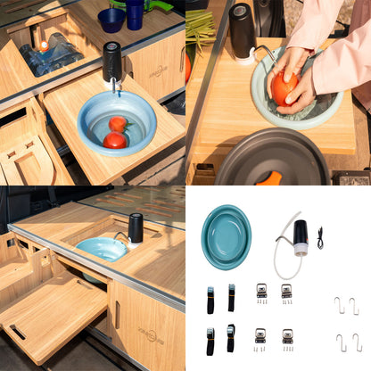 XK Overland Kitchen Box WD1090 All-in-One Camping with Cooking, Sleeping