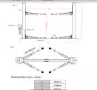 XK 1400 Two Post Auto Car Lift Capacity 14000lb 220V Symmetric Hoist Repair Tool