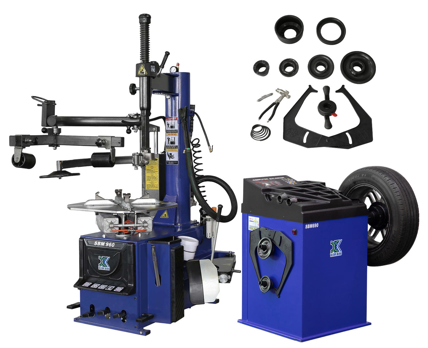 XK 960 690 Automatic Tire Changer Wheel Balancer Machine Combo Tire Repair Tool