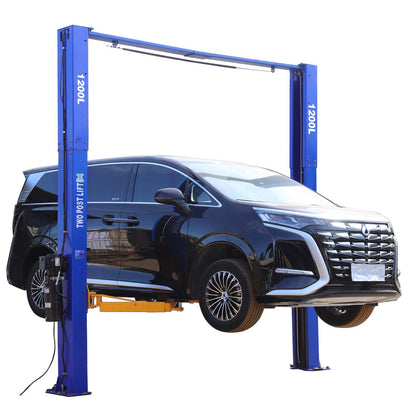 XK 1200L Heavy Duty 12000 lb Capacity Auto Two Post Floor Car Lift Hoist 220V