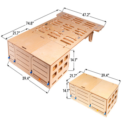 XK Overland Kitchen Box WD1000 All-in-One Camping w. Cooking, Sleeping,Truck Fit