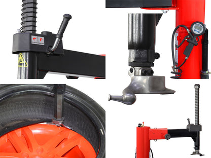 2.0 HP 806B 70D Tire Changer Wheel Balancer Machine Combo Rim Clamp 14"-28"