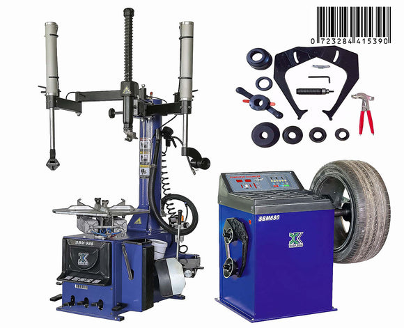 Xinkong 988 Tire Changer Wheel Changers Machine 680 Combo Balancer Rim Clamp