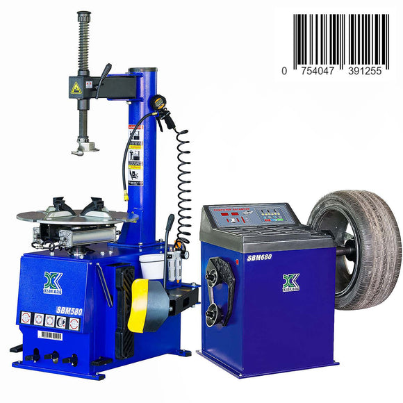 Xinkong 1.5 HP Tire Changer & Wheel Balancer Machine Combo 580 680.