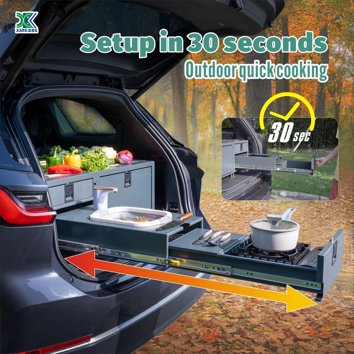 XK Overland Kitchen All-in-One Slide-Out System