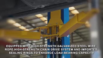 XK L2910 2 Post Clear Floor Car Lift 9,000 LB Auto Truck Hoist Over Head 220V OR 110V