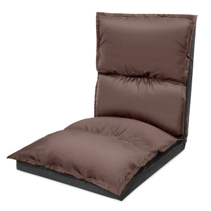 Foldable Camping Floor Lounge Padded Chair Couch For Outdoor Travel
