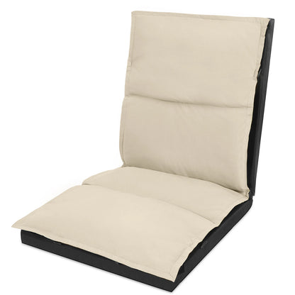 Foldable Camping Floor Lounge Padded Chair Couch For Outdoor Travel