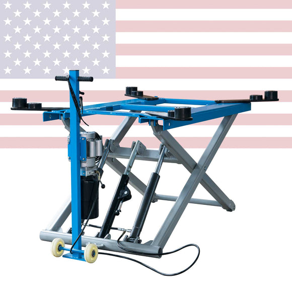6200 lb.Mid Rise Scissor Automotive Lift HYDRAULIC Movable LIFT