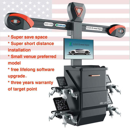 V89 Wheel Alignment Machine 3D Tire Aligner System Brand New